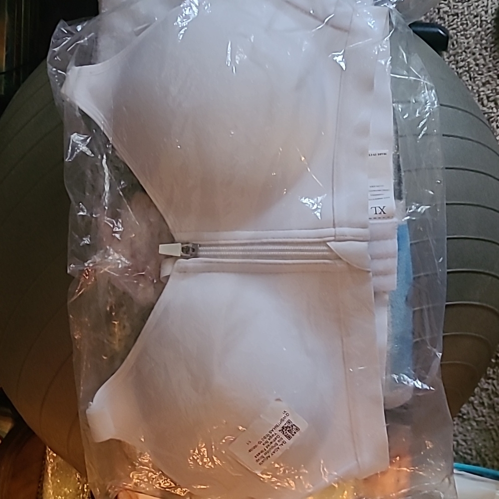 Galaday white sports bra